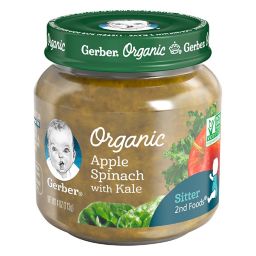 Gerber® 2nd Foods® Organic 4 oz. Apple Spinach with Kale Baby Food