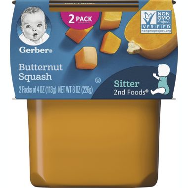 Gerber&reg; 2nd Foods&reg; 2-Pack 4 oz. Butternut Squash Baby Food<br />. View a larger version of this product image.