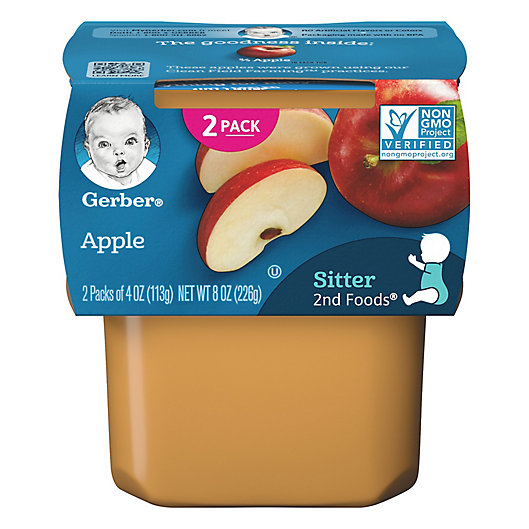 Alternate image 1 for Gerber® 2nd Foods® 2-Pack 4 oz. Apple Baby Food<br />