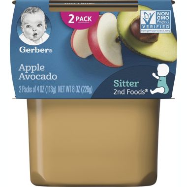 Gerber&reg; 2nd Foods&reg; 2-Pack 4 oz. Apple Avocado. View a larger version of this product image.