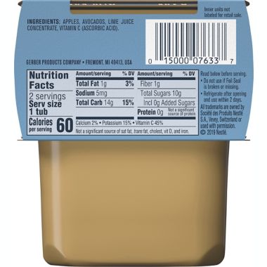 Gerber&reg; 2nd Foods&reg; 2-Pack 4 oz. Apple Avocado. View a larger version of this product image.