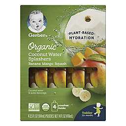 Gerber® 4-Pack Organic Coconut Water Splashers in Banana Mango Squash