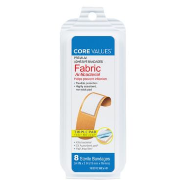 Harmon&reg; Face Values&trade; 8-Count 3/4-Inch Fabric Bandages. View a larger version of this product image.