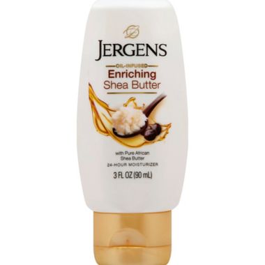Jergens&reg; 3 oz. Shea Butter Deep Conditioning Travel Size Body Lotion. View a larger version of this product image.