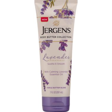 Jergens&reg; 7 oz. Lavendar Triple Butter Blend Body Butter. View a larger version of this product image.