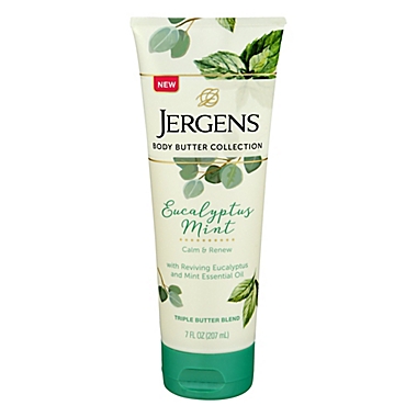 Jergens&reg; 7 oz. Eucalyptus Mint Triple Butter Blend Body Butter. View a larger version of this product image.