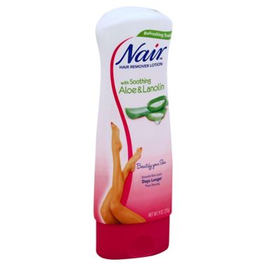 Nair&trade; 9 oz. Hair Remover Lotion with Soothing Aloe &amp; Lanolin. View a larger version of this product image.
