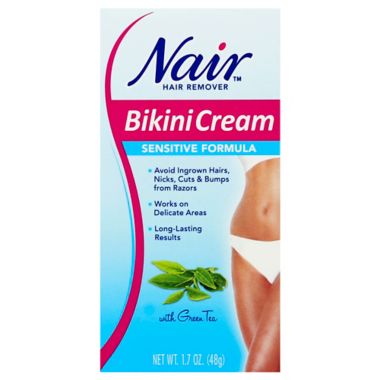 Nair&trade; 1.7 oz. Hair Remover Sensitve Formula Bikini Cream with Green Tea. View a larger version of this product image.