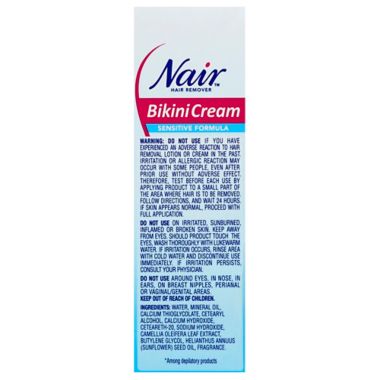 Nair&trade; 1.7 oz. Hair Remover Sensitve Formula Bikini Cream with Green Tea. View a larger version of this product image.