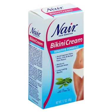 Nair&trade; 1.7 oz. Hair Remover Sensitve Formula Bikini Cream with Green Tea. View a larger version of this product image.