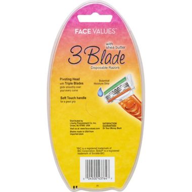 Harmon&reg; Face Values&trade; 2-Count Triple Blade Disposable Razor. View a larger version of this product image.