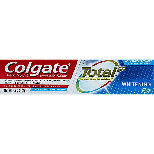 Alternate image 1 for Colgate® TotalSF™ 4.8 oz. Whitening Gel Toothpaste