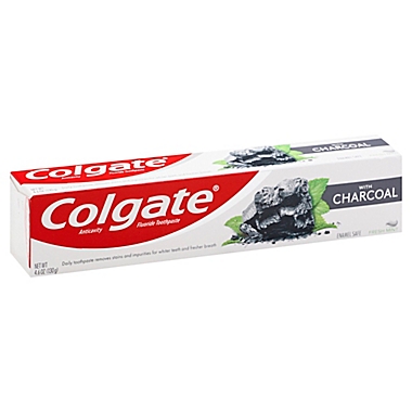 Colgate&reg; 4.6 oz. Teeth Whitening Charcoal Toothpaste in Natural Mint Flavor. View a larger version of this product image.
