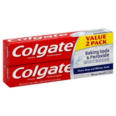 Colgate&reg; 6 oz. Value 2-Pack Baking Soda and Peroxide Whitening Toothpaste in Brisk Mint&reg;