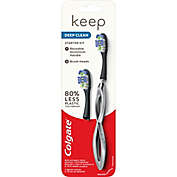 Colgate&reg; Keep Deep Clean Manual Toothbrush Starter Kit in Silver