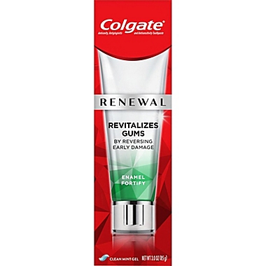 Colgate&reg; Renewal Enamel Fortify 3 oz. Gel Toothpaste in Clean Mint. View a larger version of this product image.