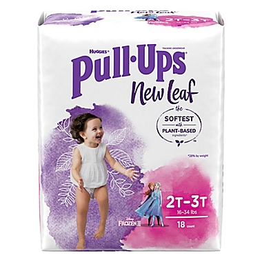 Huggies&reg; Pull Ups&reg; New Leaf Size 2T-3T 18-Count Girls&#39; Potty Training Pants. View a larger version of this product image.