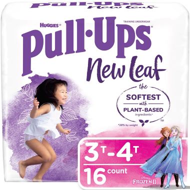 Huggies&reg; Pull Ups&reg; New Leaf Size 3T-4T 16-Count Girls' Potty Training Pants. View a larger version of this product image.