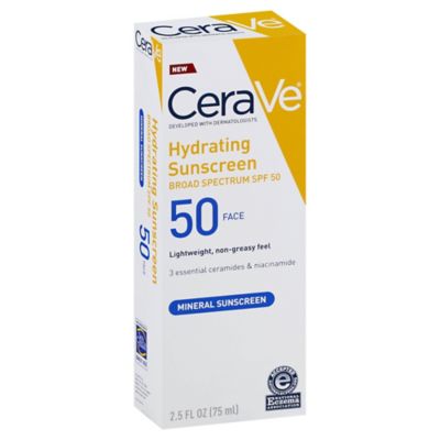 CeraVe 2.5 oz. SPF 50 Hydrating Face Sunscreen