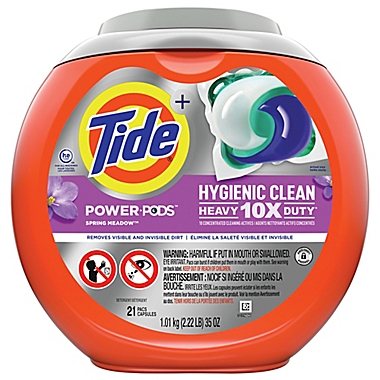 Tide&reg; 21-Count Hygienic Clean Heavy Duty Detergent Power Pods in Spring Meadow. View a larger version of this product image.