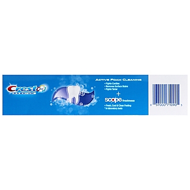 Crest&reg; Premium Plus Scope Dual Blast 7.2 oz. Toothpaste with Teeth Whitening in Intense Mint. View a larger version of this product image.
