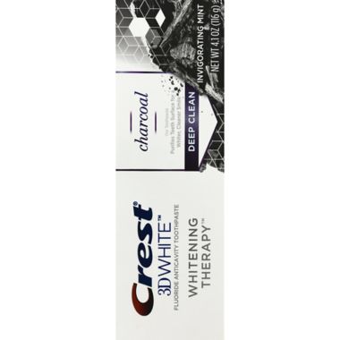 Crest&reg; 3D White 4.1 oz. Charcoal Fluoride Toothpaste in Invigorating Mint. View a larger version of this product image.