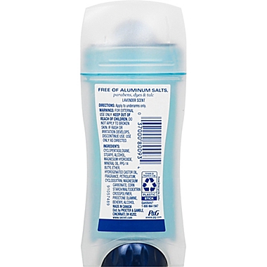 Secret&reg; Aluminum Free 2.4 oz. Invisible Solid Deodorant in Lavender. View a larger version of this product image.
