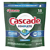 Cascade 18-Count  Fresh Scent Dishwasher Detergent Complete Action Pacs