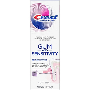 Crest&reg; Pro Health&trade; 4.1 oz. Gum &amp; Sensitivity Gentle Whitening Toothpaste. View a larger version of this product image.