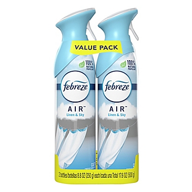 Febreze&reg;2-Pack Odor-Eliminating Air Freshener Spray in Linen And Sky. View a larger version of this product image.