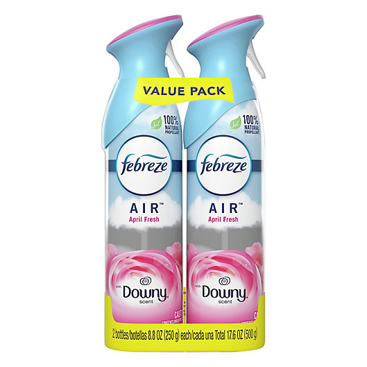 Alternate image 1 for Febreze®2-Pack Odor-Eliminating Air Freshener Spray in Downy April Fresh