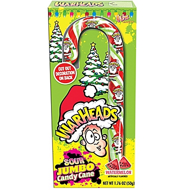 Warheads&reg; 1.76 oz. Jumbo Candy Cane. View a larger version of this product image.