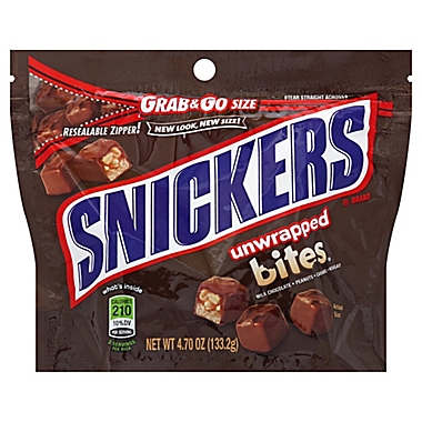 Mars Snickers Bites 4.7 oz Stand Up Pouch. View a larger version of this product image.