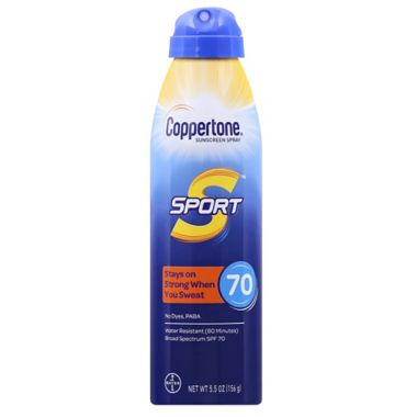 Coppertone&reg; 5.5 oz. SPF 70 Sport Spray. View a larger version of this product image.