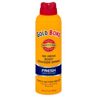 Gold Bond&reg; 7 oz. No Mess Body Powder Spray in Fresh Scent. View a larger version of this product image.