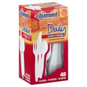 Diamond&reg; 48-Count Daily Super Strong Cutlery Combo