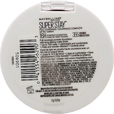 Maybelline&reg; Superstay&reg; Full Coverage Powder Foundation Makeup in Coconut. View a larger version of this product image.