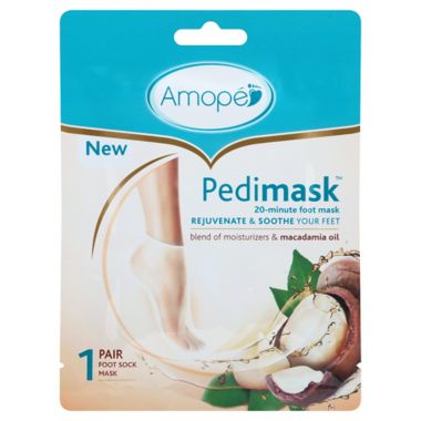 Amope Pedimask Macadamia Oil Essence Foot Sock Mask. View a larger version of this product image.