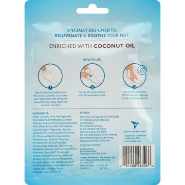 Amope Pedimask&trade; Coconut Oil Foot Mask. View a larger version of this product image.