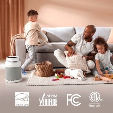 Bionaire&reg; True HEPA 360-Degree UV Air Purifier in Grey. View a larger version of this product image.