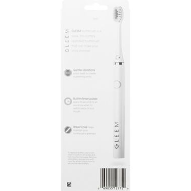 Gleem Battery Toothbrush in White. View a larger version of this product image.