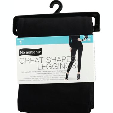 No Nonsense&reg; Medium Great Shapes&reg; Legging in Black. View a larger version of this product image.