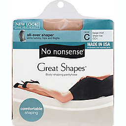 No Nonsense® Size C Great Shapes® All-Over Shaper Pantyhose in Beige Mist