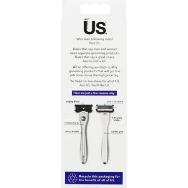 BIC&reg; Us. 3-Piece 5-Blade Razor Starter Kit in White. View a larger version of this product image.