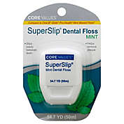 Core Values&trade; 54.7 yd. SuperSlip Dental Floss in Mint