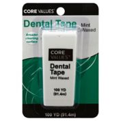 Core Values&trade; 100 yd. Dental Tape in Mint Waxed