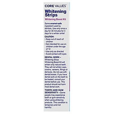 Core Values&trade; Whitening Boost Kit Whitening Strips. View a larger version of this product image.
