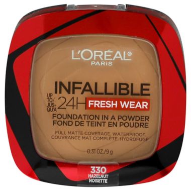 L'Oreal&reg; Infallible&reg; Up to 24H Fresh Wear Foundation-in-a-Powder in Hazelnut (330). View a larger version of this product image.