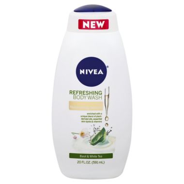 Nivea&reg; 20 oz. Refreshing Basil &amp; White Tea Body Wash with Nourishing Serum. View a larger version of this product image.