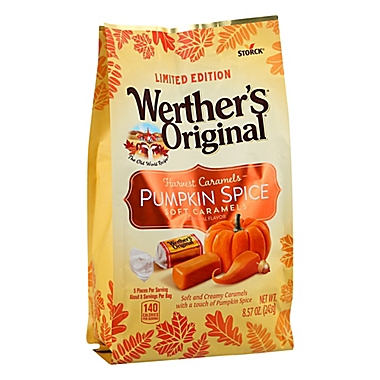 Werther&#39;s&reg; Original&reg; Limited Edition Harvest Caramels Pumpkin Spice Soft Caramels. View a larger version of this product image.